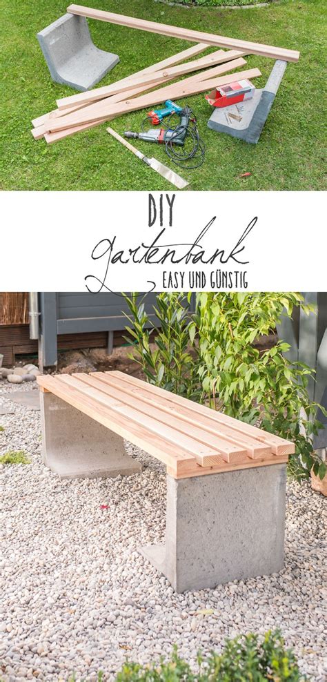 Einstabmatten bestehen aus einfachen waagerechten und senkrechten metallstäben, die ein gittermuster ergeben. DIY - Gartenbank mit Beton und Holz - Leelah Loves | Garten, Bänke garten, Garten deko