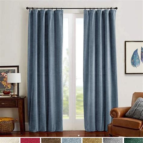 Curtainking Velvet Blackout Curtains 96 Inch Length Thermal Insulated