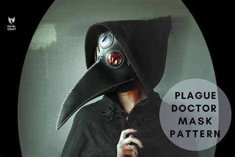 Plague Doctor Mask Pdf Pattern Video Tutorial Halloween Diy Etsy