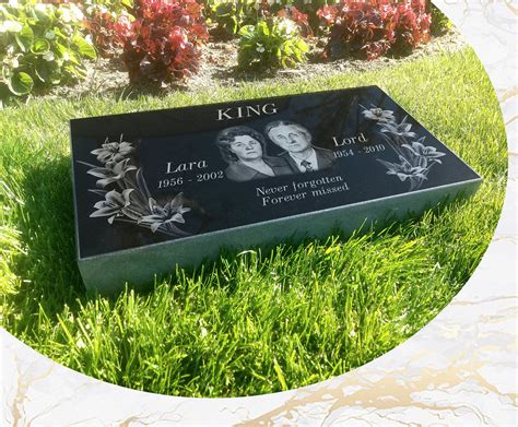 12x24x4 Inch Human Headstone Tombstone On The Grave Marker Etsy