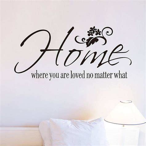 Then take a piece of string and hang it on your wall. Home where you are loved no matter what quotes wall ...