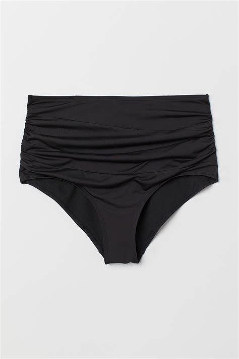 Handm H And M Bikini Bottoms High Waist In Black Lyst