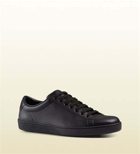 Leather Low Top Sneaker With Ayers Detail 386747a9ls01000 Bright