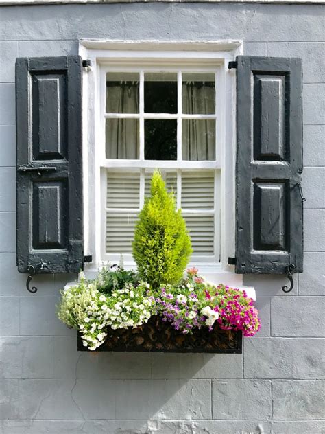 Flower Box Ideas Window Flower Box Inspiration From Charleston Homes