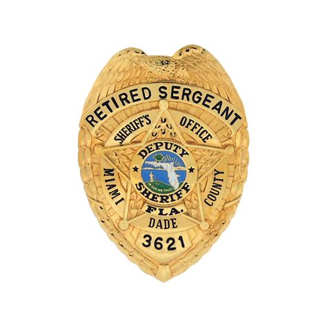 Blackinton B2971 Miami Dade County Custom Badge