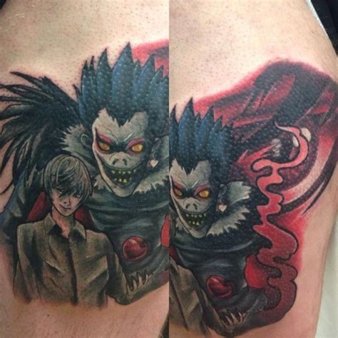 10 Chilling Death Note Tattoos Of Ryuk The Shinigami Tattoodo