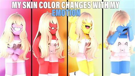 The Girl Whose Skin Color Changes With Emotion Roblox Brookhaven 🏡rp