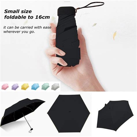 Cute Mini Portable Unisex Umbrella Lightweight Windproof Compact Parasol Travel Umbrella 8