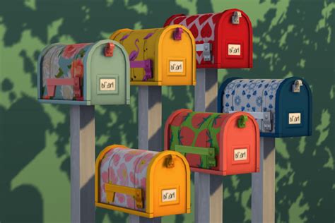 Painted Mailboxes Patreon Sims 4 Sims 4 Game Sims