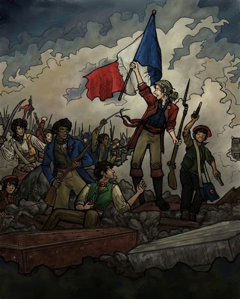 Delacroix painted liberty leading the people in 1830, the same year that the july revolution radically altered the course of french history. clairion-call: Liberty leading Les Misérables (based on ...
