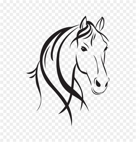 Horse Head Style Horse Head Outline Drawing Free Transparent Png