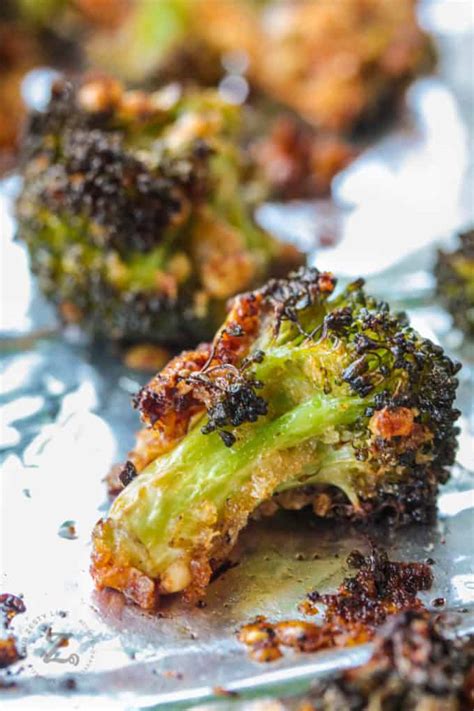 Parmesan Roasted Broccoli With Panko And Parmesan Our Zesty Life