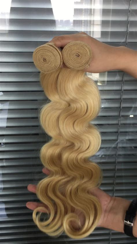 Hot Selling Wholesale Blonde 613 Body Wave Virgin Hair Brazilian Human