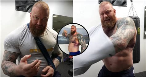 Hafthor Bjornsson Shows Off Gruesome Injury After Tearing Pectoral Muscle