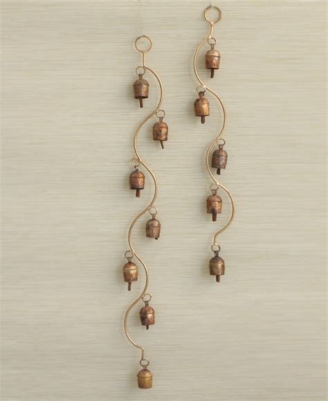 Curved Stem Wind Chime With Indian Bells Fairtrade Buddha Groove