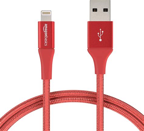 AmazonBasics Double Braided Nylon USB A To Lightning Compatible Cable