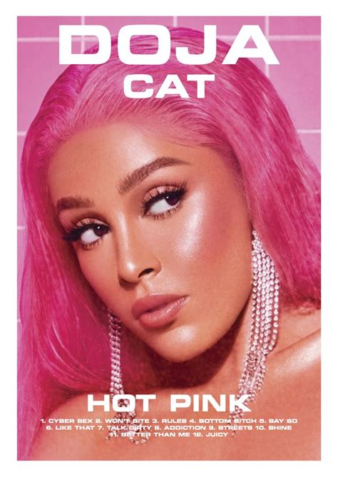 Hot Pink Doja Cat Doja Cat Cartazes De Filmes De Terror Posters