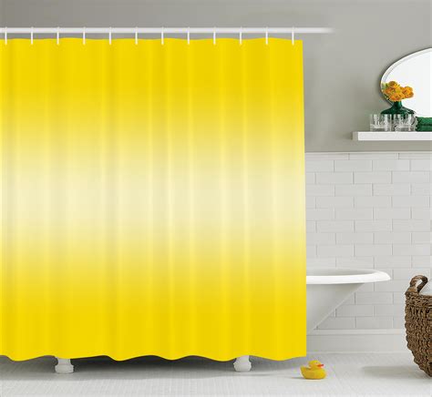 Ombre Shower Curtain Positive Summer Beach Heat Sun Inspired Modern