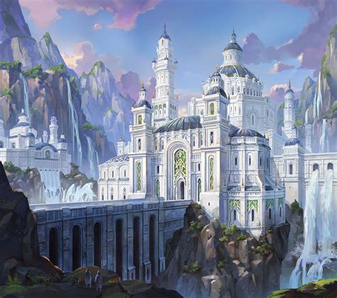 Artstation White Castle Ji Young Joo Fantasy Castle Fantasy