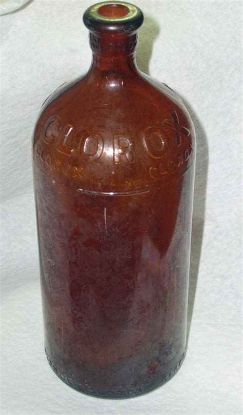 Neat Vintage Brown Glass Clorox Bottle From The Late 1920s Or Early