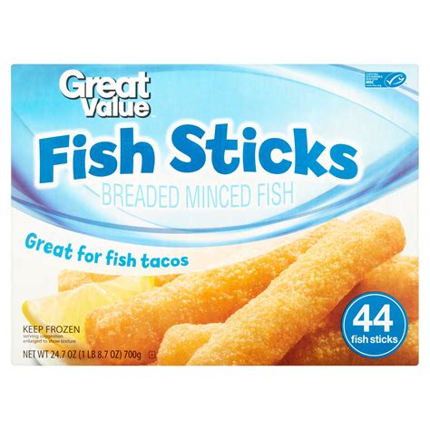 Great Value Breaded Fish Sticks 44 Count 247 Oz