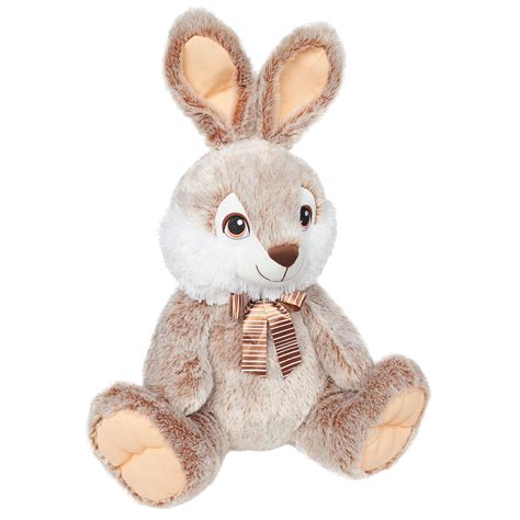 Way To Celebrate Easter Chubby Cheeks Bunny Plush Toy Tan