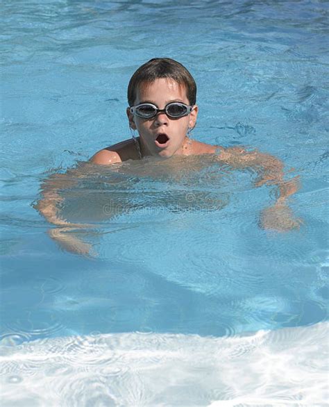 Boy In Swimming Pool Stock Photo Image Of Water Young 8852772