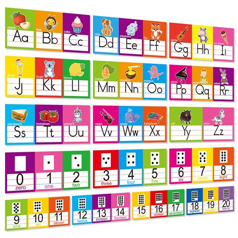 Buy Alphabet Line Bulletin Board Set Abc Number Wall Decorations
