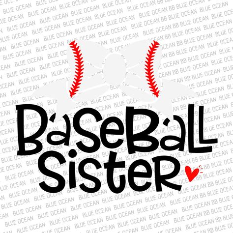 Baseball Sister Svg Baseball Svg Little Sister Biggest Fan Etsy