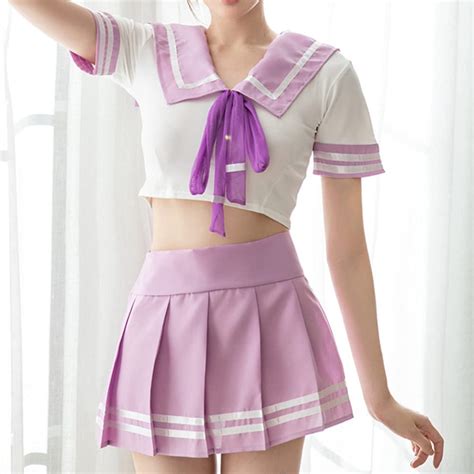 buy school girl outfit lingerie schoolgirl costume kawaii anime cosplay lingerie naughty
