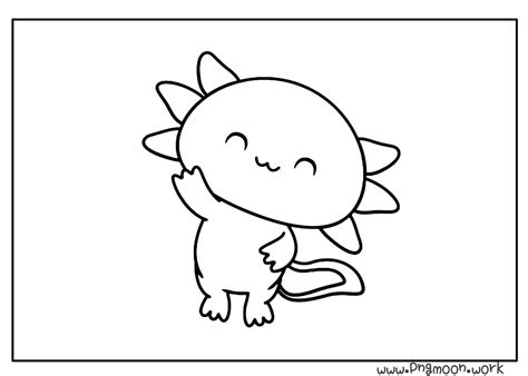 Free Axolotl Coloring Pages Red Ted Art Easy Kids Crafts