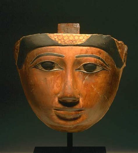 Late Dynastic Period Wooden Mask X0136 Origin Egypt Circa 712 Bc