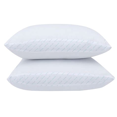 Mainstay 100 Cotton Extra Firm Support Pillow Set Of 2 Queen Size Free Laundry