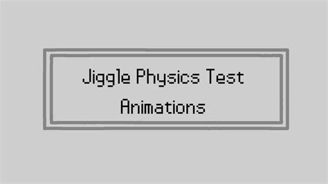 Jiggle Physics Animation Test 1 Youtube