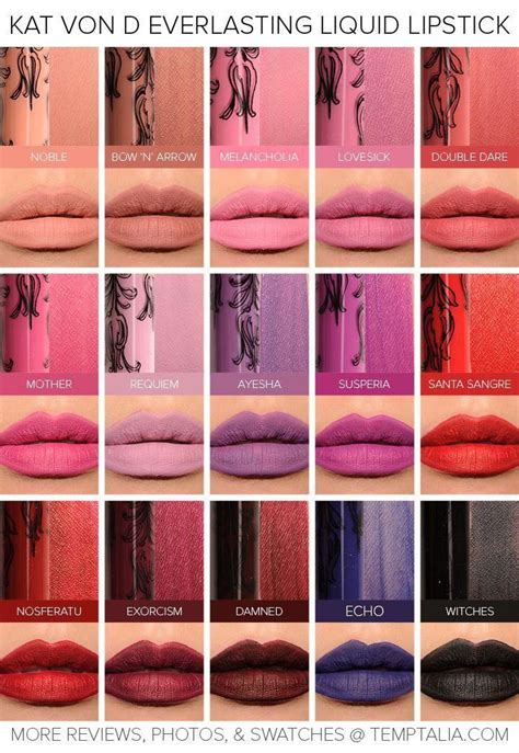 Sneak Peek Kat Von D Everlasting Liquid Lipsticks Photos And Swatches That Last Row