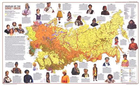 People Of The Soviet Union Wall Map By National Geographic Mapsales