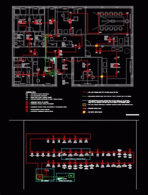 Fire Alarm System Office Building DWG Block For AutoCAD Designs CAD