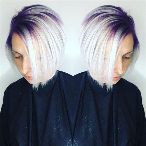 30 Silver Blonde Hair With Purple Roots Fashion Style