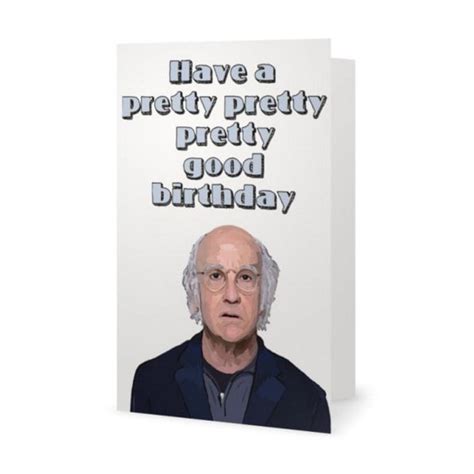 Larry David Birthday Card Funny Humour Card Seinfeld George