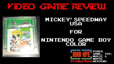 Mickeys Speedway Usa Review For Nintendo Game Boy Color Youtube
