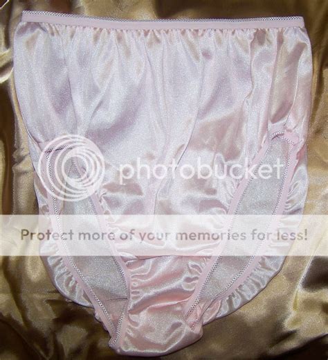 Vtg 60s Style Double Nylon Gusset Silky Sheer Hi Cut Sissy Pink Panty