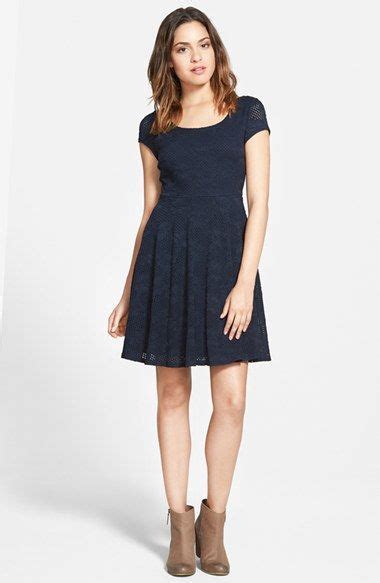 Soprano Lace Cap Sleeve Skater Dress Juniors Available At Nordstrom