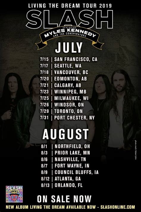 Slash Featuring Myles Kennedy And The Conspirators Summer 2019 North
