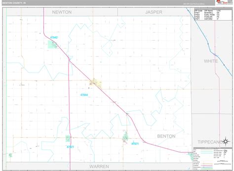 Benton County In Wall Map Premium Style By Marketmaps