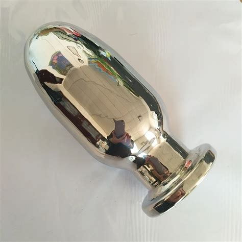 Length Mm Quality Heavy Stainless Steel Water Injection Anal Plug Hollow Butt Plug Anal Toy