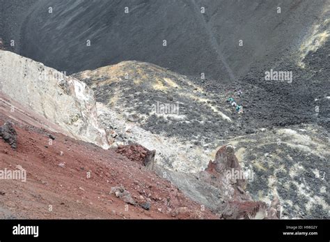 Close Up On Of The Crater Of Cerro Negro Volcano Near Leon In Nicaragua