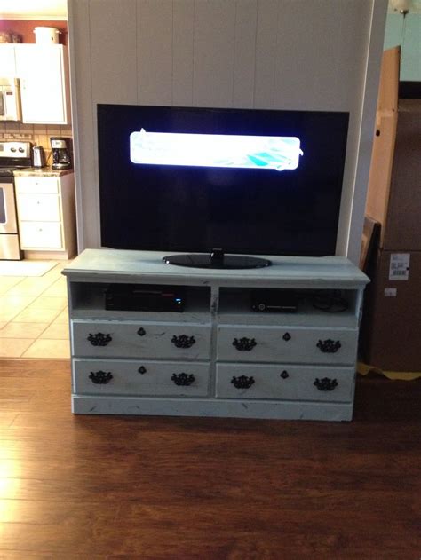 Old Dresser Turned Into A Tv Stand Old Dressers Tv Stand Tv