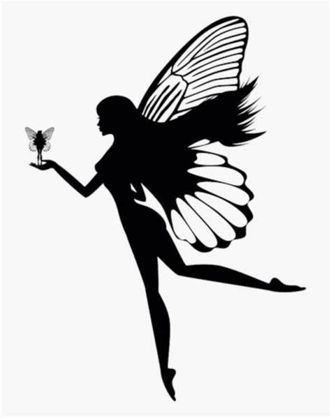 Ftestickers Angel Fairy Silhouette Girl With Butterfly Wings
