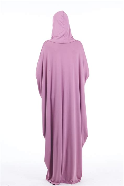 One Piece Prayer Dress Women Muslim Abaya Jilbab Islamic Hijab Kaftan