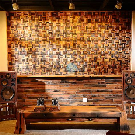 Decorative Reclaimed Wood Art Interior Wooden Panel 3m² 11 ...